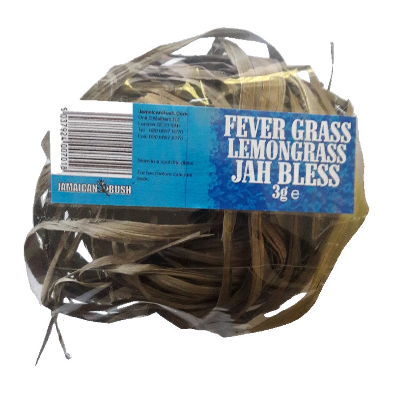 Jamaican Bush Fever Grass Lemongrass Jah Bless 3g